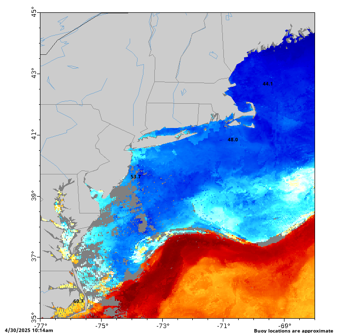 Water Temperature Map