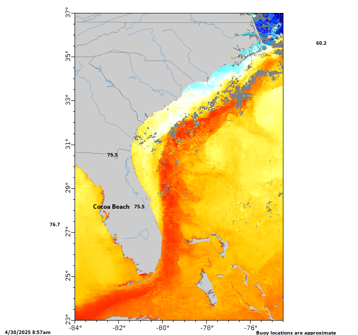 Water Temperature Map