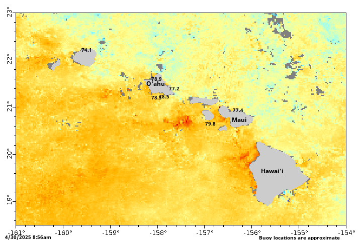 Water Temperature Map